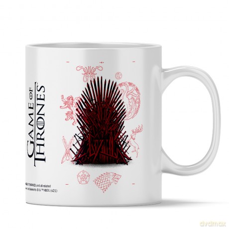 Kubek Gra o Tron 011 Game of Thrones Biały