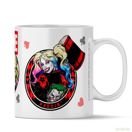 Kubek Harley Quinn 002 DC Biały