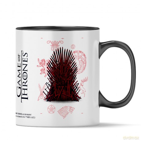 Kubek Gra o Tron 011 Game of Thrones Czarny