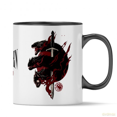 Kubek Gra o Tron 006 Game of Thrones Czarny