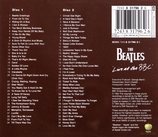 The Beatles: Live At The BBC [2CD]