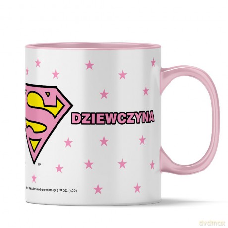 Kubek Superman 264 DC Różowy
