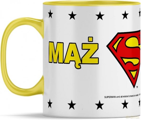Kubek Superman 259 DC Żółty