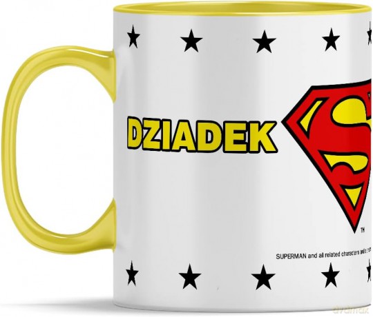 Kubek Superman 257 DC Żółty