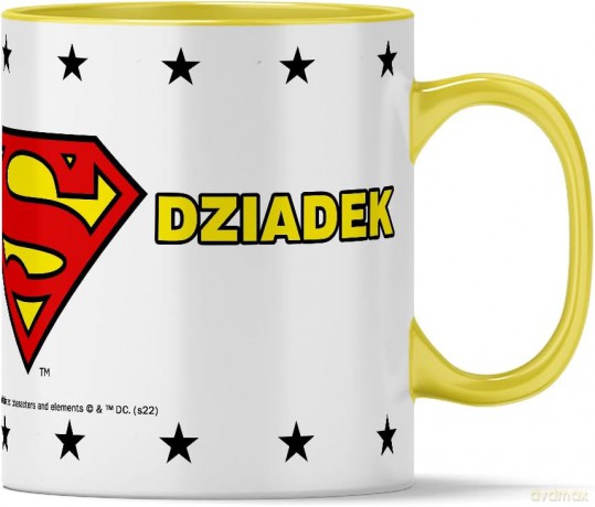 Kubek Superman 257 DC Żółty