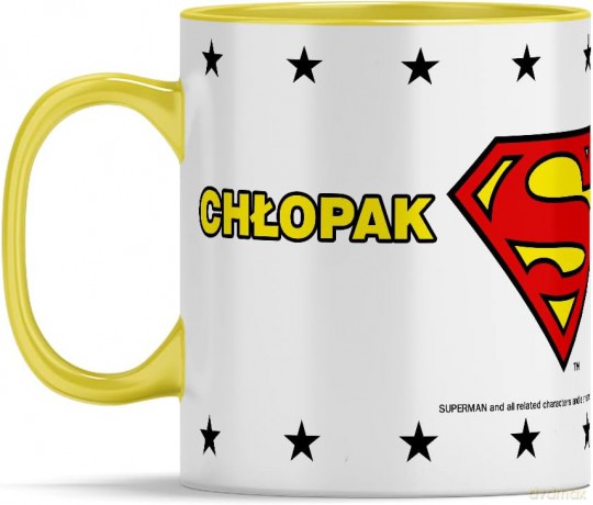 Kubek Superman 255 DC Żółty