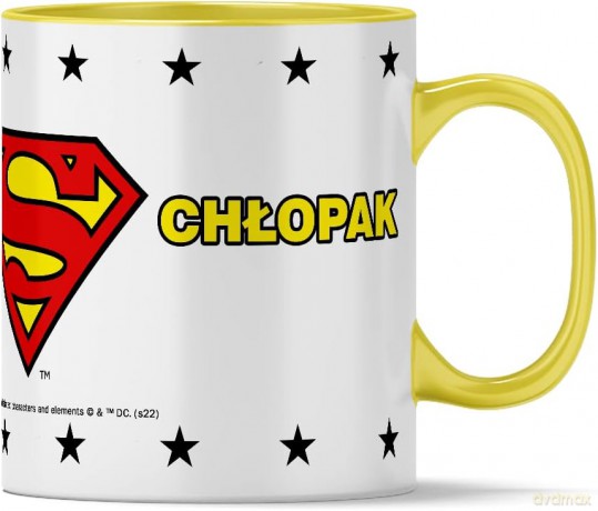 Kubek Superman 255 DC Żółty
