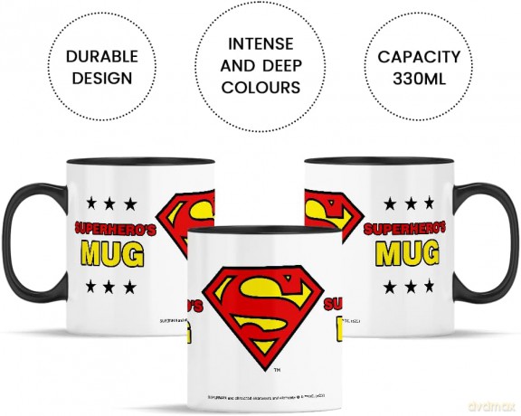 Kubek Superman 072 DC Czarny