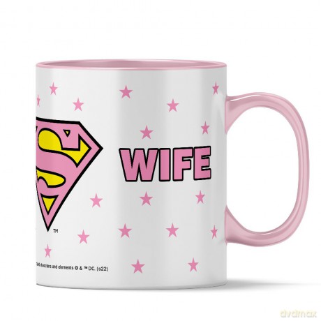 Kubek Superman 066 DC Różowy