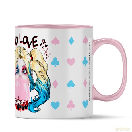 Kubek Harley Quinn 001 DC Różowy
