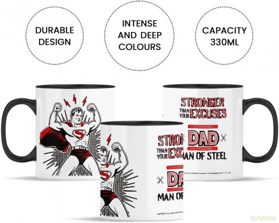 Kubek Superman 025 DC Czarny