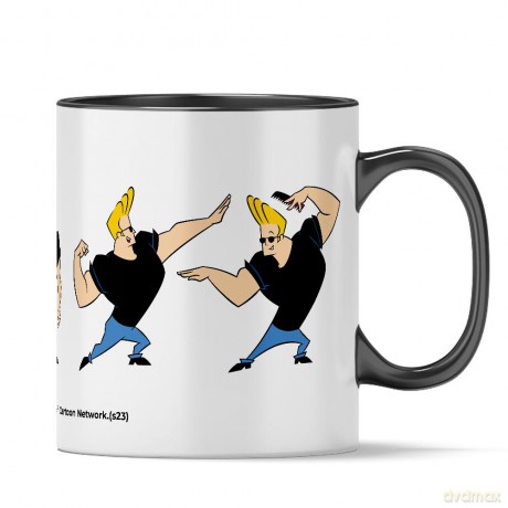 Kubek Johnny Bravo 017 Cartoon Network Czarny