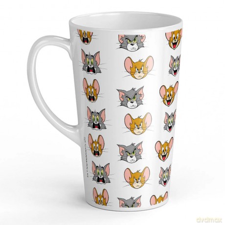 Kubek Latte Tom i Jerry 009 Tom & Jerry Biały