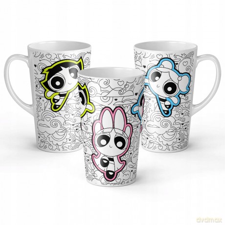 Kubek Latte Atomówki 122 The Powerpuff Girls Biały