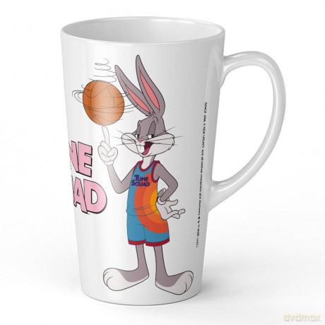 Kubek Latte Kosmiczny mecz 122 Looney Tunes Biały