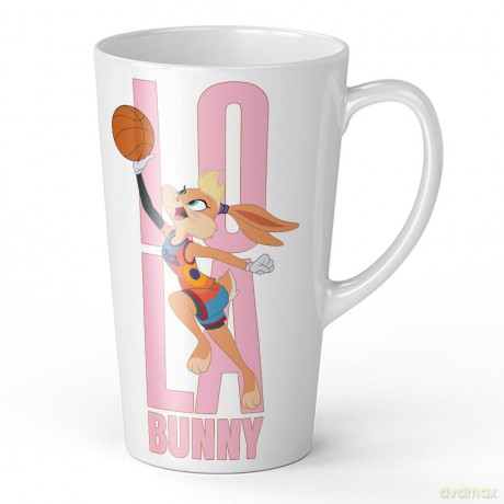 Kubek Latte Kosmiczny mecz 129 Looney Tunes Biały