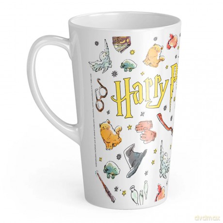 Kubek Latte Harry Potter 326 Harry Potter Biały