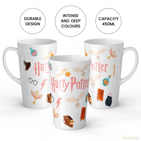 Kubek Latte Harry Potter 328 Harry Potter Biały