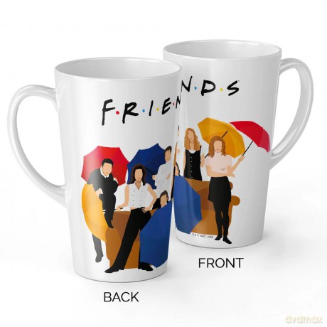 Kubek Latte Friends 001 Friends Biały