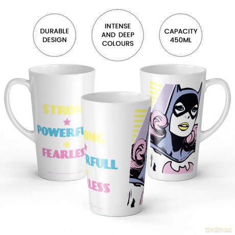 Kubek Latte Bat Girl 110 DC Biały