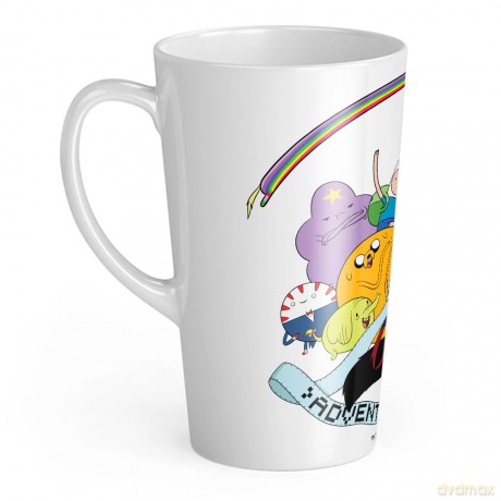Kubek Latte Pora na przygodę 108 Cartoon Network Biały