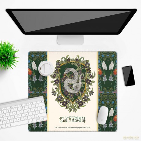Mata na biurko 50x45 Slytherin 001 Harry Potter Wielobarwny