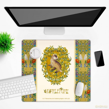 Mata na biurko 50x45 Hufflepuff 001 Harry Potter Wielobarwny