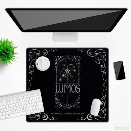 Mata na biurko 50x45 Lumos 001 Harry Potter Czarny