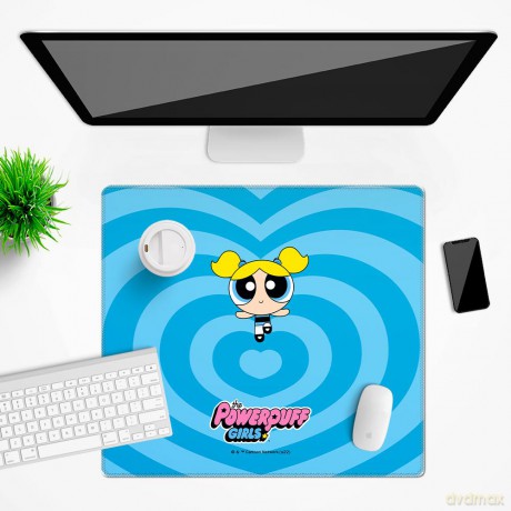 Mata na biurko 50x45 Atomówki 005 The Powerpuff Girls Niebieski