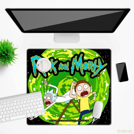 Mata na biurko 50x45 Rick i Morty 031 Rick and Morty Wielobarwny