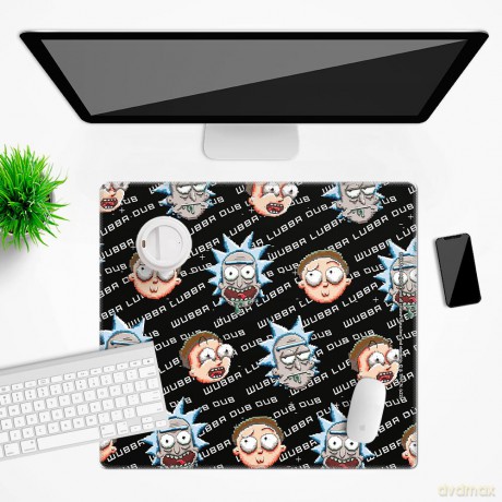 Mata na biurko 50x45 Rick i Morty 002 Rick and Morty Czarny