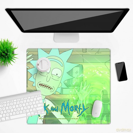 Mata na biurko 50x45 Rick i Morty 035 Rick and Morty Wielobarwny