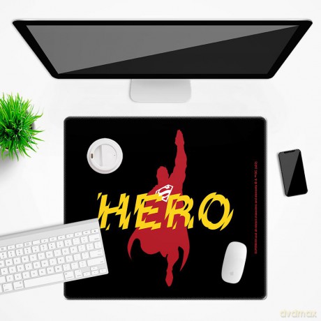 Mata na biurko 50x45 Superman 038 DC Czarny