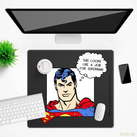 Mata na biurko 50x45 Superman 037 DC Szary