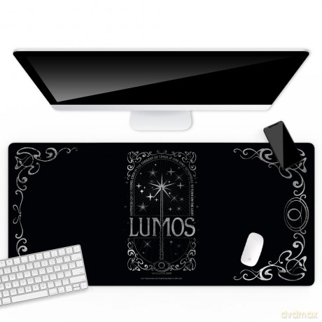 Mata na biurko 80x40 Lumos 001 Harry Potter Czarny