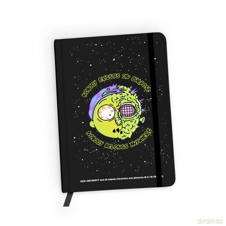 Notes w kratkę Rick i Morty 010 Rick and Morty Czarny