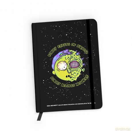 Notes w kratkę Rick i Morty 010 Rick and Morty Czarny