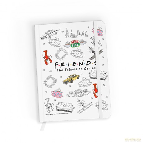 Notes w linię Friends 011 Friends Biały
