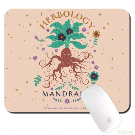 Podkładka pod mysz Mandragora 001 Harry Potter Beżowy