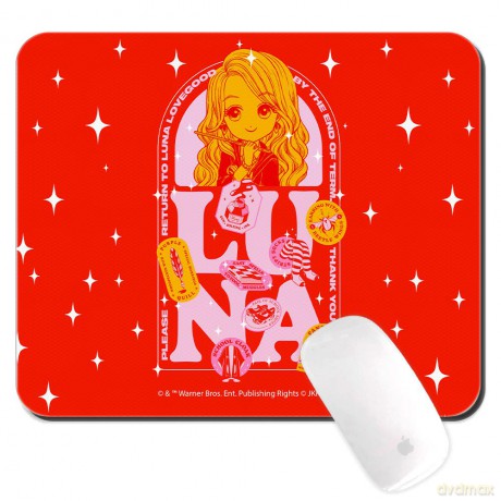 Podkładka pod mysz Luna Lovegood 001 Harry Potter Czerwony
