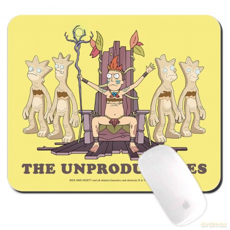 Podkładka pod mysz Rick i Morty 005 Rick and Morty Żółty