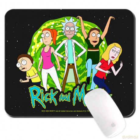 Podkładka pod mysz Rick i Morty 026 Rick and Morty Czarny