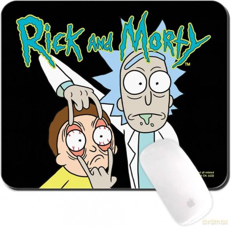 Podkładka pod mysz Rick i Morty 007 Rick and Morty Czarny