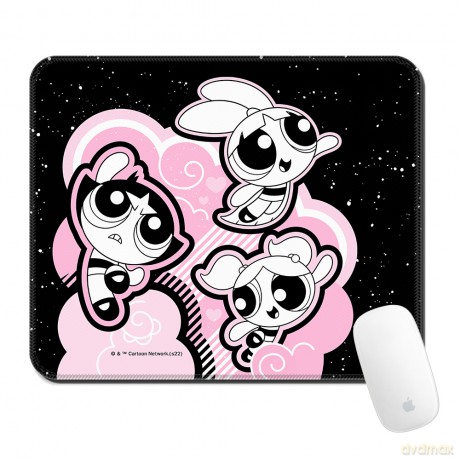 Podkładka pod mysz 32x27 Atomówki 024 The Powerpuff Girls Czarny