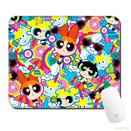 Podkładka pod mysz 32x27 Atomówki 041 The Powerpuff Girls Wielobarwny