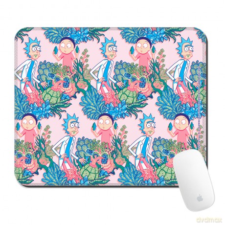 Podkładka pod mysz 32x27 Rick i Morty 021 Rick and Morty Różowy