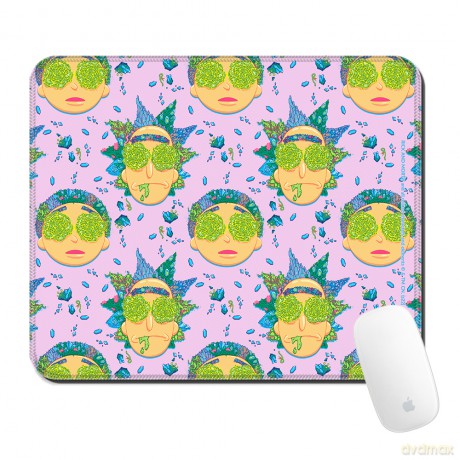 Podkładka pod mysz 32x27 Rick i Morty 022 Rick and Morty Różowy