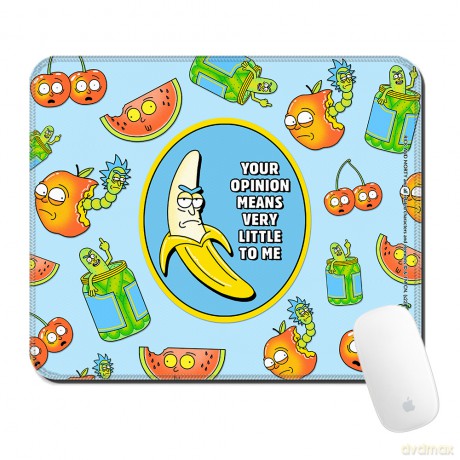 Podkładka pod mysz 32x27 Rick i Morty 009 Rick and Morty Niebieski