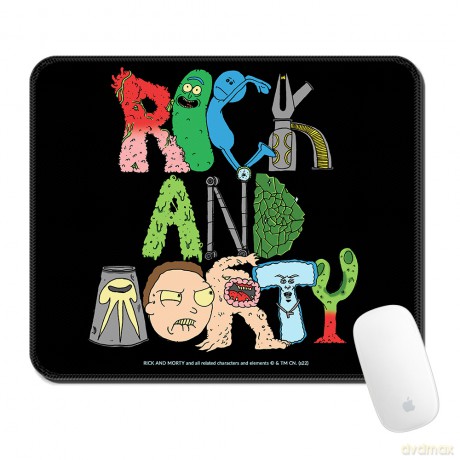 Podkładka pod mysz 32x27 Rick i Morty 018 Rick and Morty Czarny
