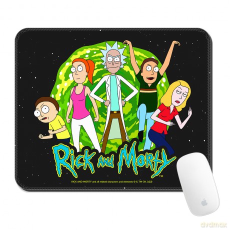 Podkładka pod mysz 32x27 Rick i Morty 026 Rick and Morty Czarny